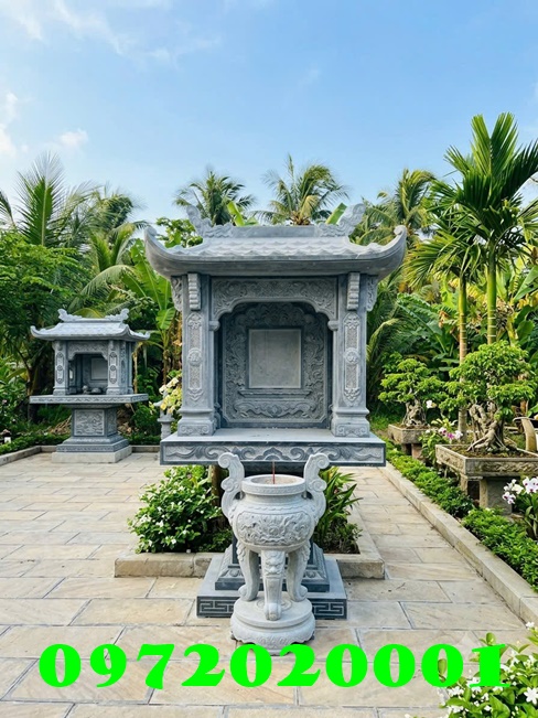 Cây hương thờ đá đẹp nguyên khối chuẩn phong thủy Lỗ Ban