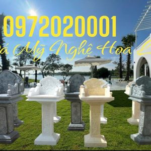 giá cây hương thờ đá đẹp hôm nay, cây hương thờ đá , bàn thờ đá ngoài trời, bàn thờ thiên