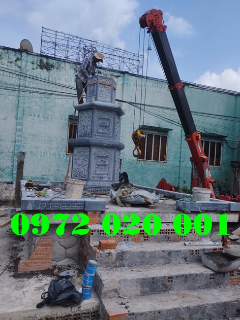 Nhật Ký Quá Trình Lắp Đặt Mộ Tháp Lưu Giữ Tro Cốt Cái Bè Tiền Giang 10 - Đá mỹ nghệ Hoa Lư lap dat tang thu 3 cua mo thap lu giu tro cot da dep - Đá mỹ nghệ Hoa Lư